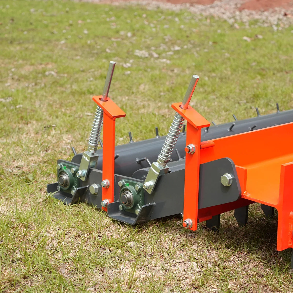 60" Heavy Duty Soil Pulverizer,  Double Spiked Roller,  21 Shanks,  Category 1 and 2,  3 Point Hitch Tractor Attachment,  TSP60D