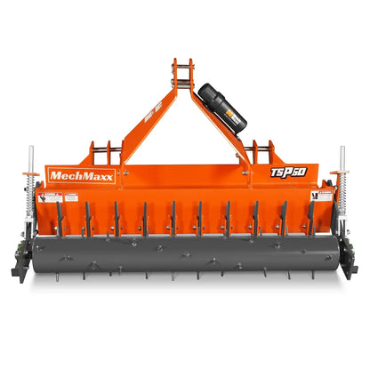 60" Heavy Duty Soil Pulverizer,  Single Spiked Roller,  21 Shanks,  Category 1 and 2,  3 Point Hitch Tractor Attachment,  TSP60