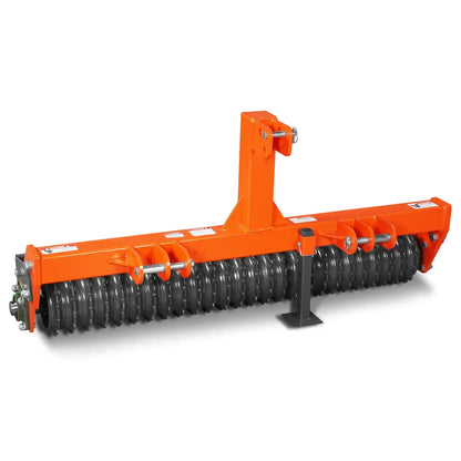 60" Cultipacker with 26 Ductile Iron Wheels,  Scraper Bar Included,  Category 1 and 2,  3 Point Hitch Tractor Attachment,  TCP1060