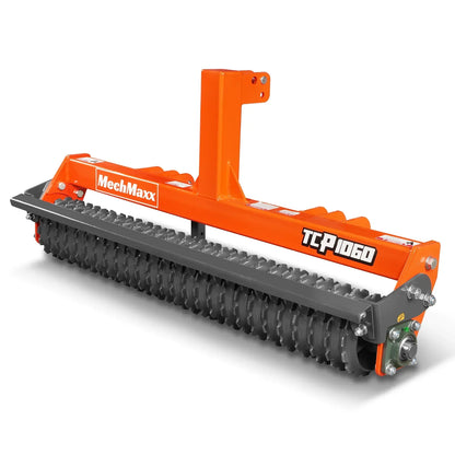 60" Cultipacker with 26 Ductile Iron Wheels,  Scraper Bar Included,  Category 1 and 2,  3 Point Hitch Tractor Attachment,  TCP1060
