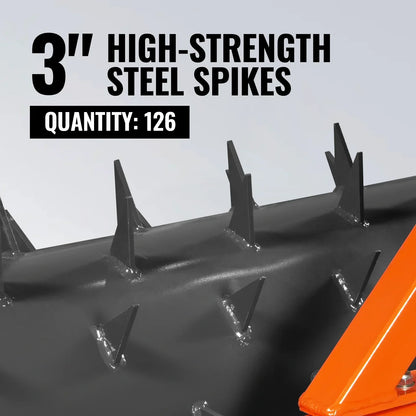 60" Drum Spike Aerator Cat. 1 3-Point Hitch Tractor Attachment, DSA60