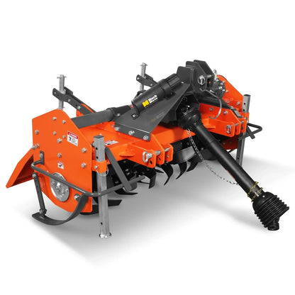 60 in Rotary Tiller,  3 Point Hitch Cat.1 & 2,  Gear Drive,  PTO Shaft Included with Slip Clutch,  30-60 HP,  MRT60