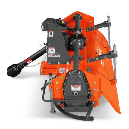 60 in Rotary Tiller,  3 Point Hitch Cat.1 & 2,  Gear Drive,  PTO Shaft Included with Slip Clutch,  30-60 HP,  MRT60