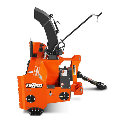60" 3 Point PTO Snow Blower 22" Impeller Diameter 360° Snow Chute (PTO Shaft Included with Slip Clutch),  18-40 HP,  TSB60T