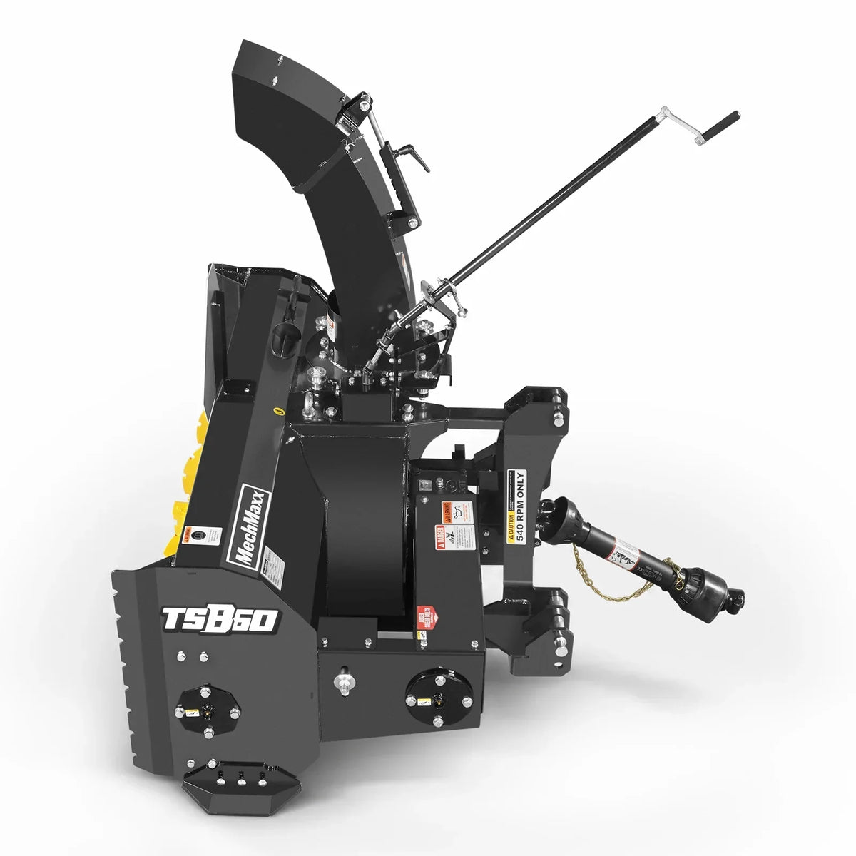60" 3 Point PTO Snow Blower 22" Impeller Diameter 360° Snow Chute (PTO Shaft Included with Slip Clutch),  18-40 HP,  TSB60
