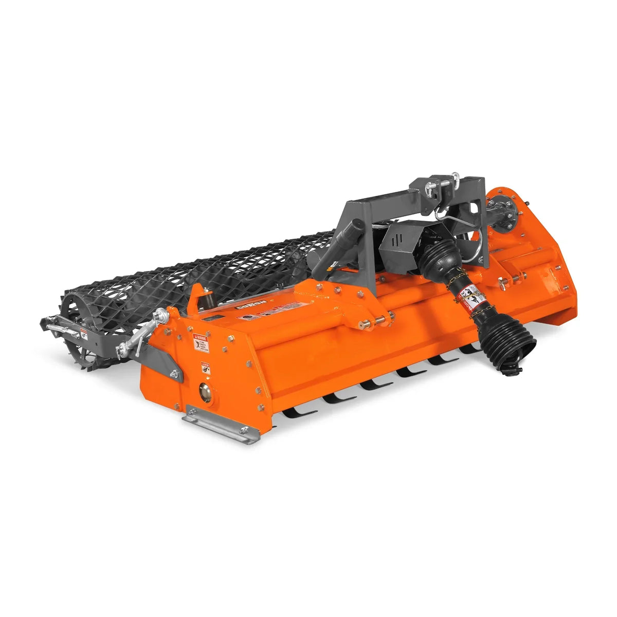 65 in Stone Burier Reverse Rotary Tiller,  3 Point Hitch Cat.1,  Chain Drive,  PTO Shaft Included with Slip Clutch,  30-55 HP,  RSB65