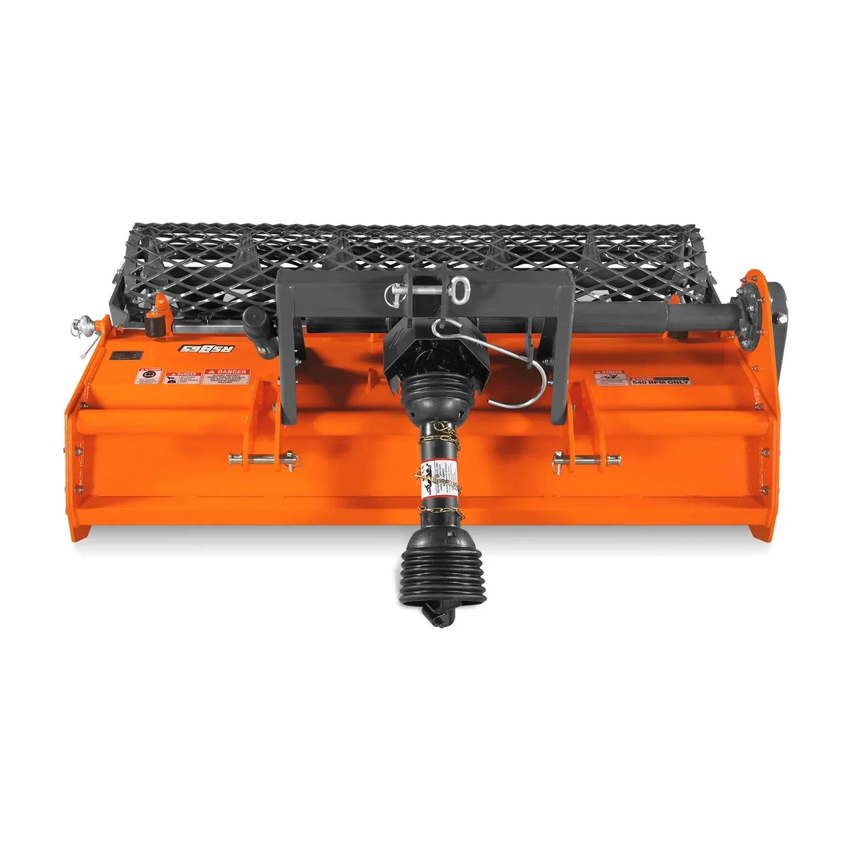 65 in Stone Burier Reverse Rotary Tiller,  3 Point Hitch Cat.1,  Chain Drive,  PTO Shaft Included with Slip Clutch,  30-55 HP,  RSB65