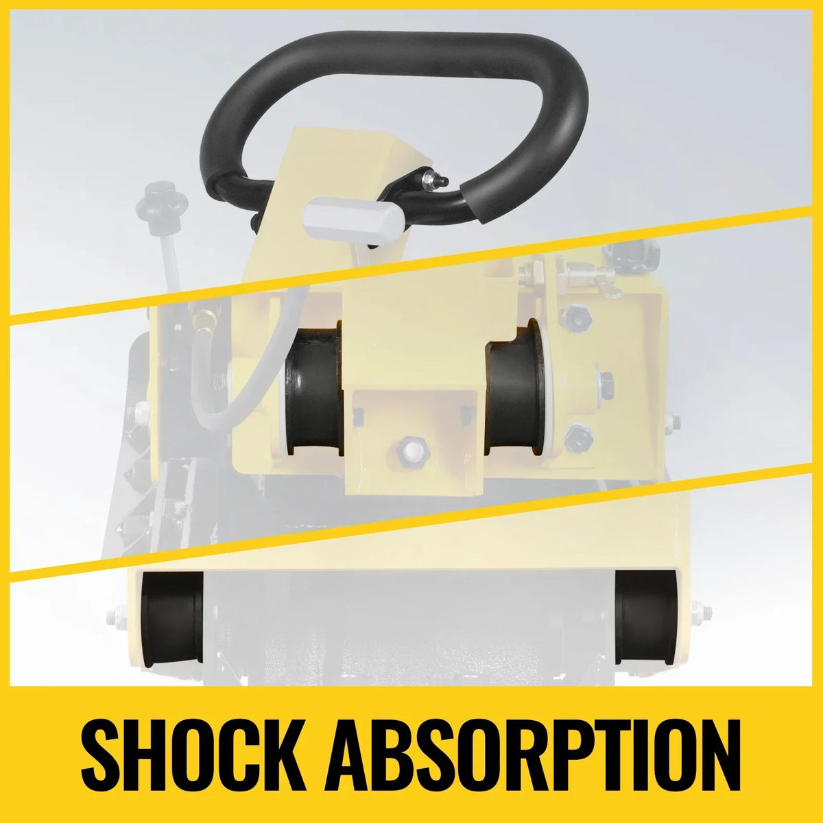 9 HP Reversible Plate Compactor with Wheel Kit and Extension Plates, 6750 lb Centrifugal Force, PC180Z