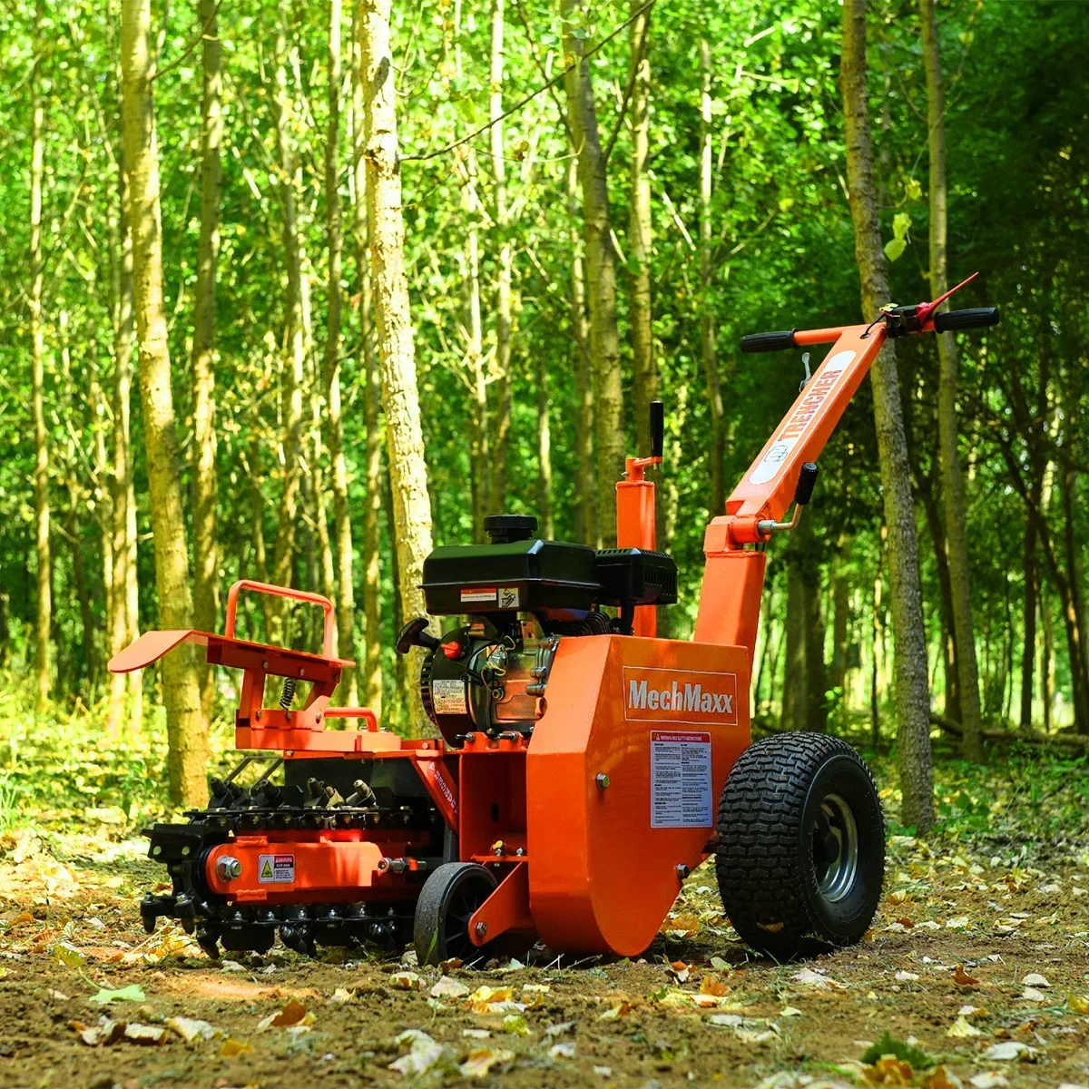 MechMaxx 7HP Gas Powered Cable Ditching Mini Trencher , TCR650