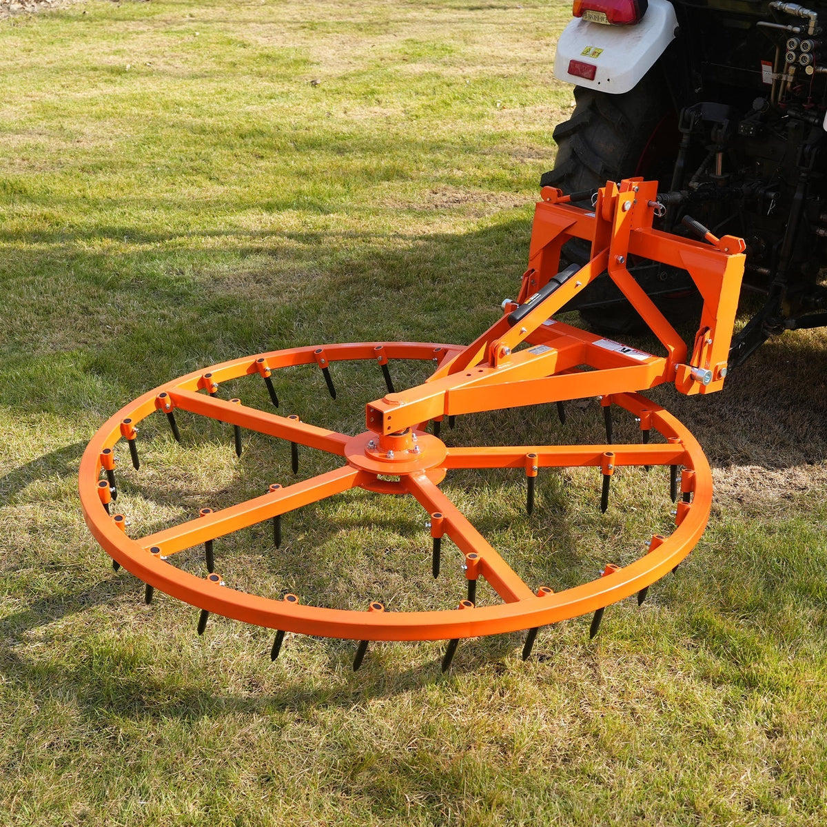 72" Arena Spin Harrow Groomer with 35 Tines Cat.1 3 Point Hitch Grooming Attachment,  AHG72