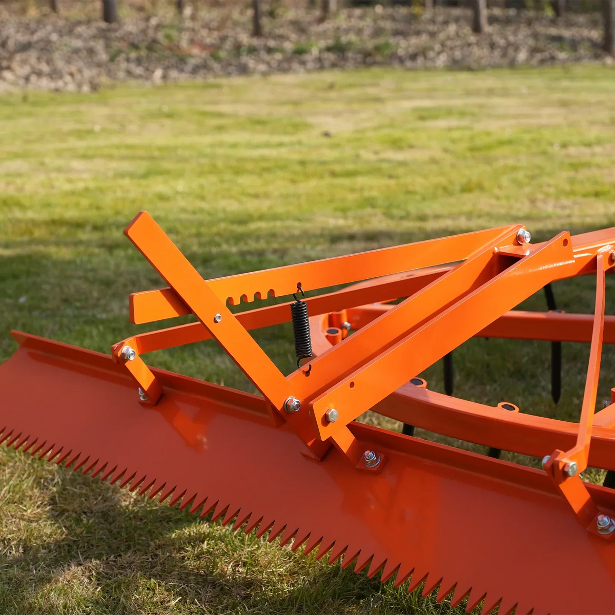 72" Arena Spin Harrow Groomer with 35 Tines and Rake Cat.1 3 Point Hitch Grooming Attachment,  AHG72R