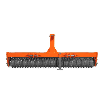 72" Cultipacker with 32 Ductile Iron Wheels,  Scraper Bar Included,  Category 1 and 2,  3 Point Hitch Tractor Attachment,  TCP1072