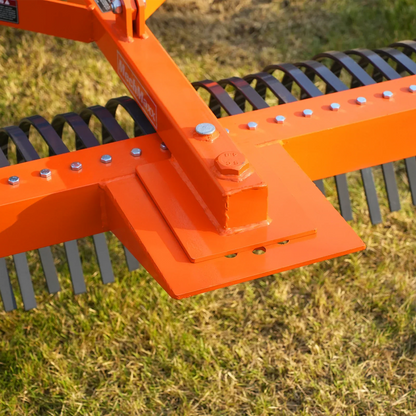 84" Landscape Rake with 42 Tines 3 Point Hitch Tractor Attachment,  LR84