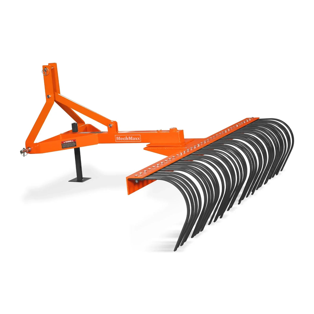 72" Landscape Rake with 36 Tines 3 Point Hitch Tractor Attachment,  LR72