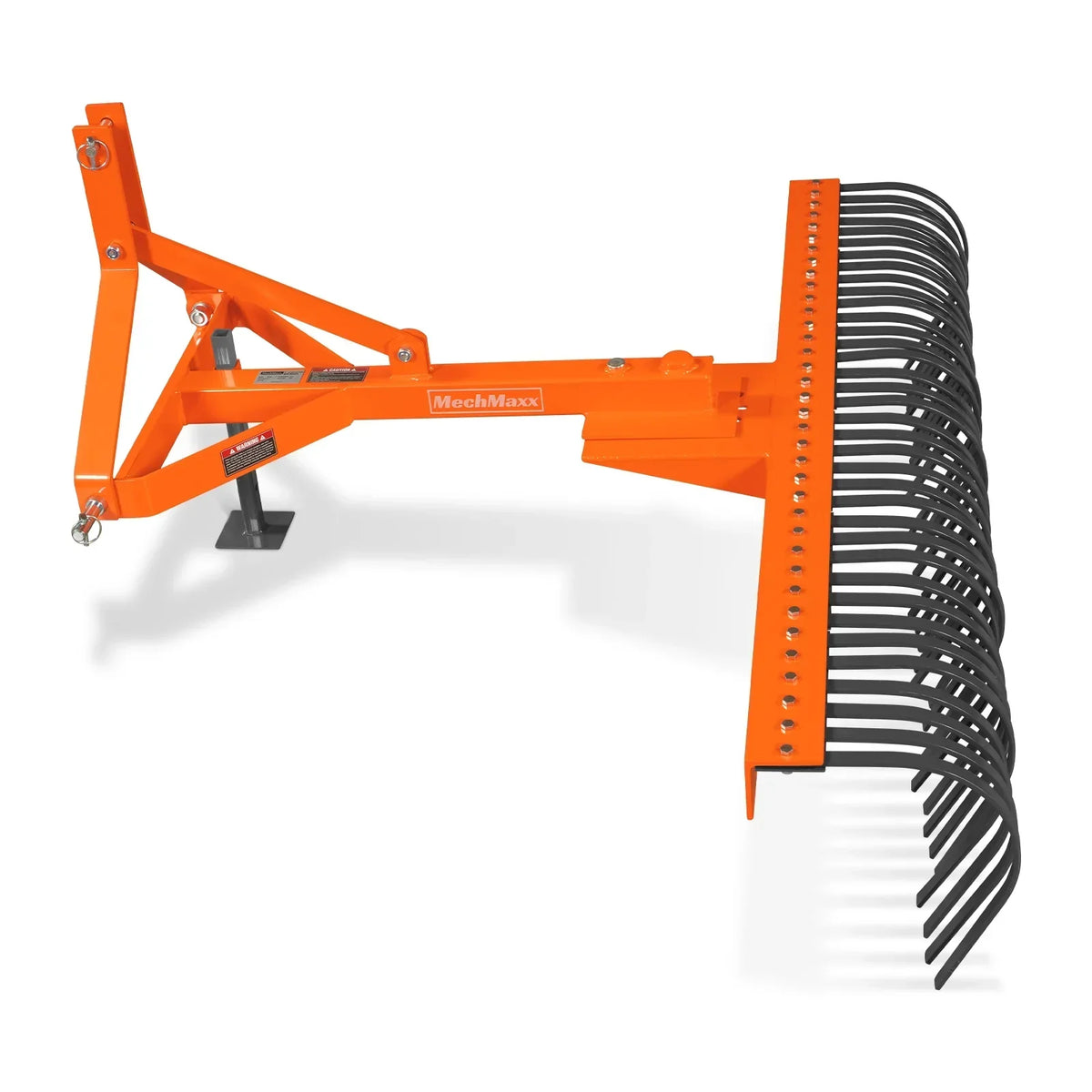 72" Landscape Rake with 36 Tines 3 Point Hitch Tractor Attachment,  LR72