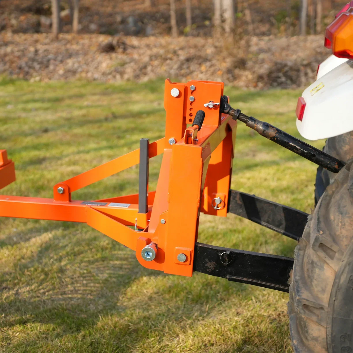 84" Landscape Rake with Bolt-On Wheels & 42 Tines 3 Point Hitch Tractor Attachment,  LR84W