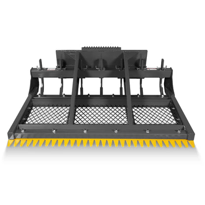 72" Skid Steer Land Plane with 7 Adjustable Scarifier Shanks, Removable Sift Screen and Bolt-On Cutting Blades, SSLP72