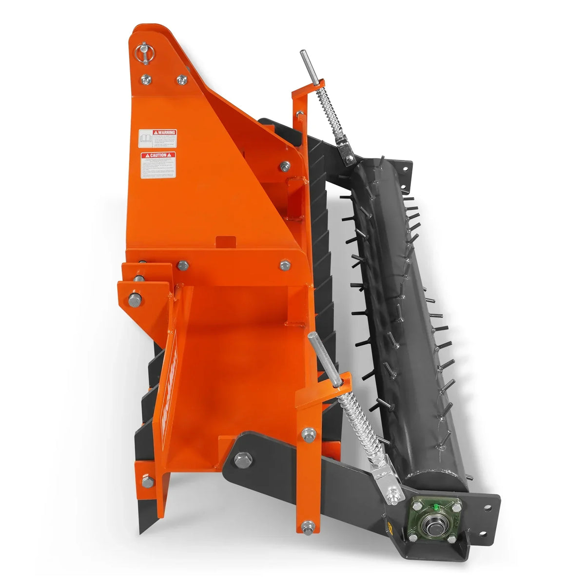 72" Heavy Duty Soil Pulverizer,  Single Spiked Roller,  25 Shanks,  Category 1 and 2,  3 Point Hitch Tractor Attachment,  TSP72