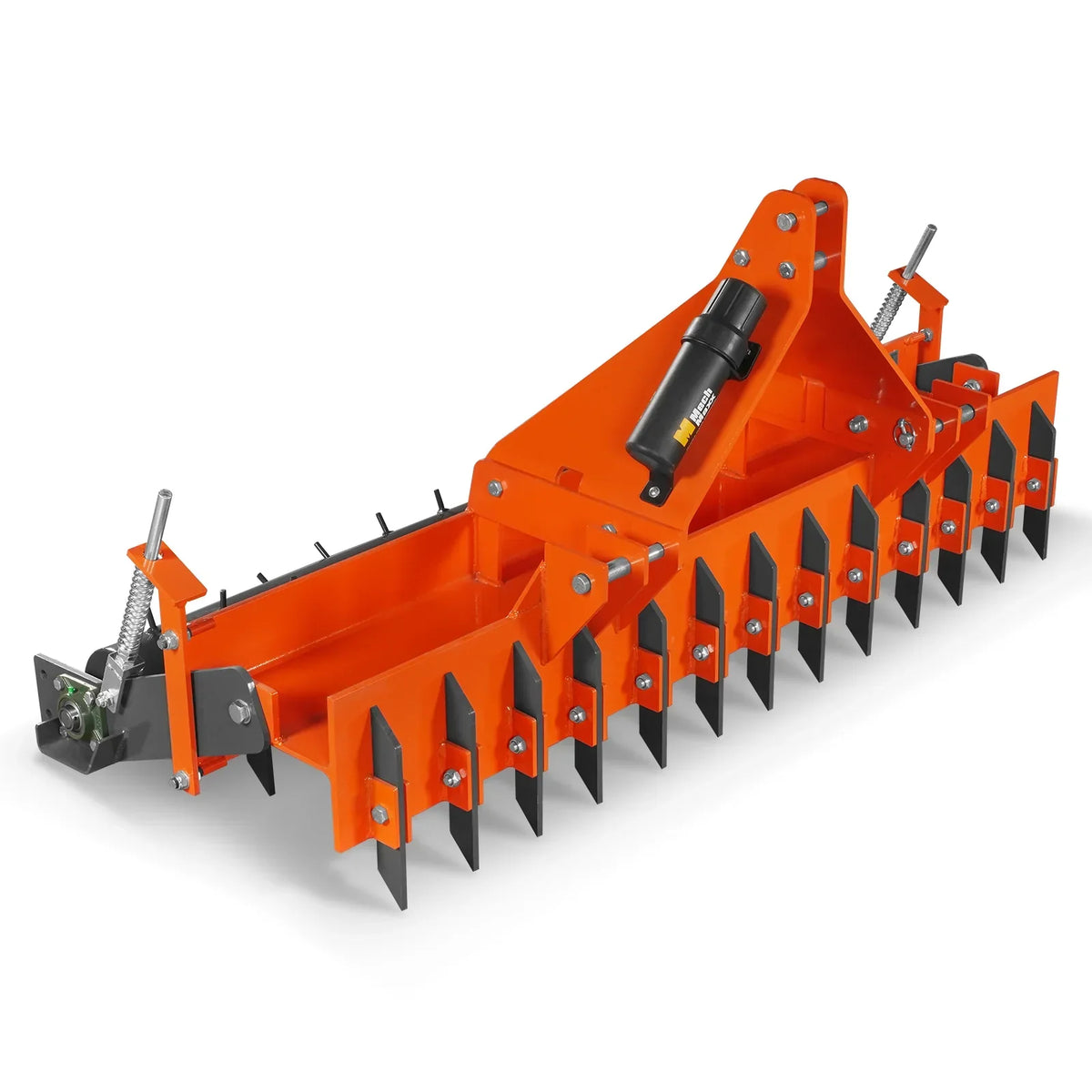 72" Heavy Duty Soil Pulverizer,  Single Spiked Roller,  25 Shanks,  Category 1 and 2,  3 Point Hitch Tractor Attachment,  TSP72