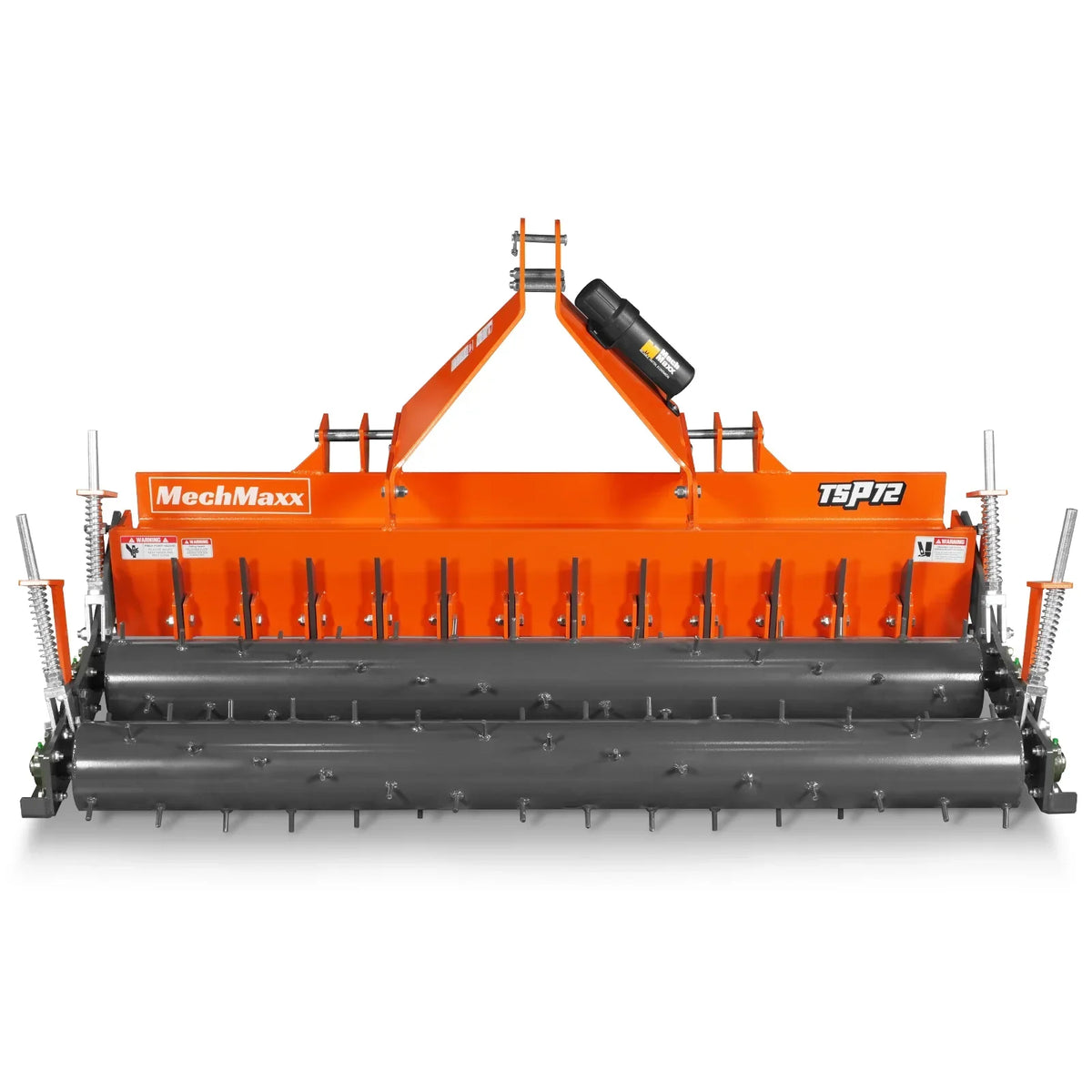 72" Heavy Duty Soil Pulverizer,  Double Spiked Roller,  25 Shanks,  Category 1 and 2,  3 Point Hitch Tractor Attachment,  TSP72D