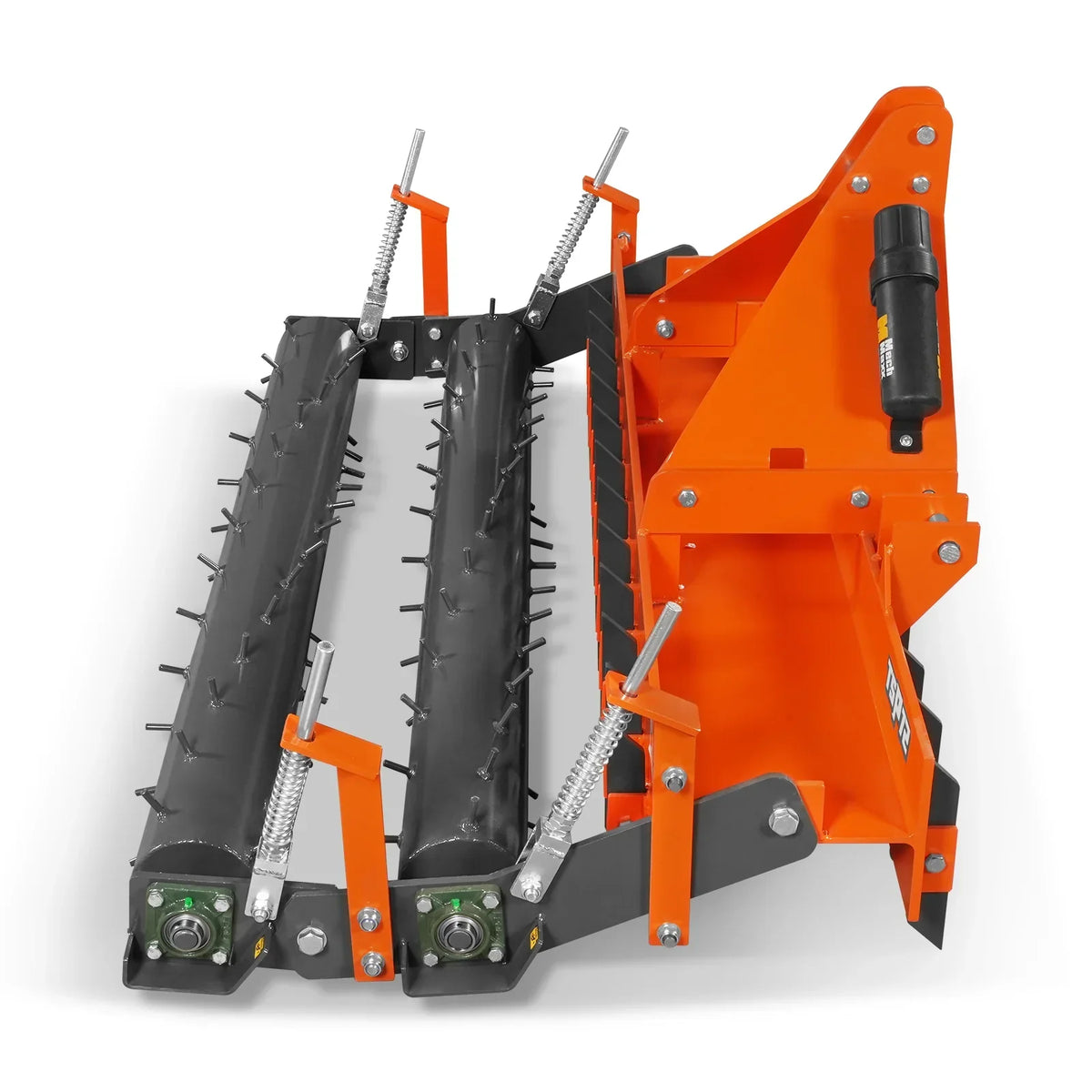 72" Heavy Duty Soil Pulverizer,  Double Spiked Roller,  25 Shanks,  Category 1 and 2,  3 Point Hitch Tractor Attachment,  TSP72D