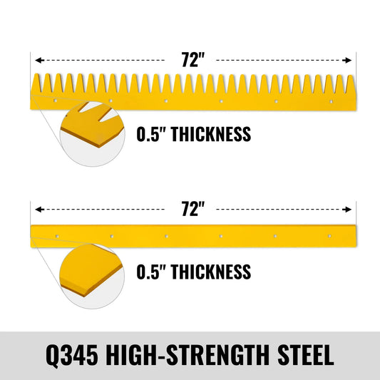 ( 1 Pack / 2 Pcs ) Blade & Comb for 72" Skid Steer Land Plane (for SKU: 201030)