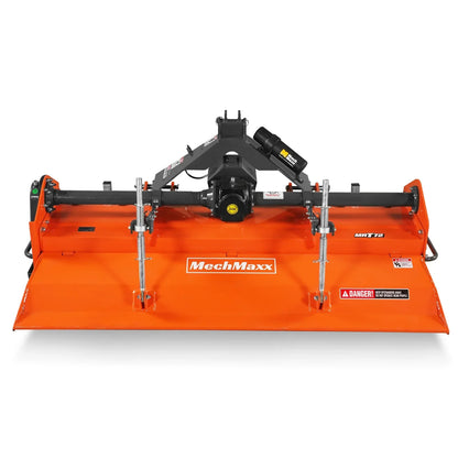 72 in Rotary Tiller,  3 Point Hitch Cat.1 & 2,  Gear Drive,  PTO Shaft Included with Slip Clutch,  35-70 HP,  MRT72