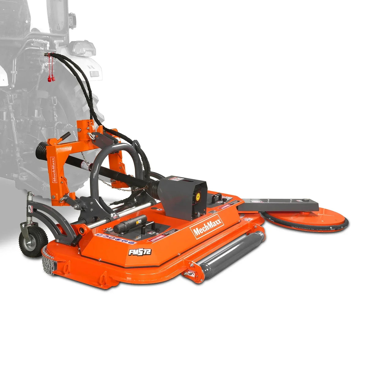 72 in Orchard Finish Mower,  3 Point Hitch Cat.1,  Hydraulic Offset,  PTO Shaft Included with Shear Bolt,  25-50 HP,  FMS72