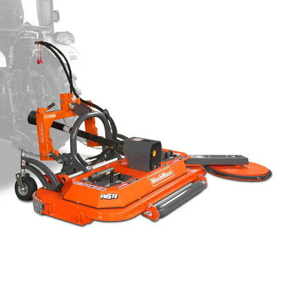 72 in Orchard Finish Mower,  3 Point Hitch Cat.1,  Hydraulic Offset,  PTO Shaft Included with Shear Bolt,  25-50 HP,  FMS72
