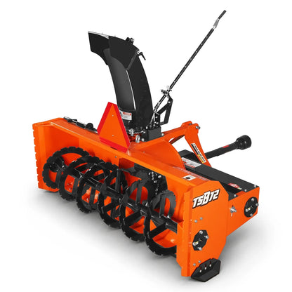 72" 3 Point PTO Snow Blower 24" Impeller Diameter 360° Snow Chute (PTO Shaft Included with Slip Clutch),  25-65 HP,  TSB72T