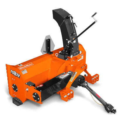 72" 3 Point PTO Snow Blower 24" Impeller Diameter 360° Snow Chute (PTO Shaft Included with Slip Clutch),  25-65 HP,  TSB72T
