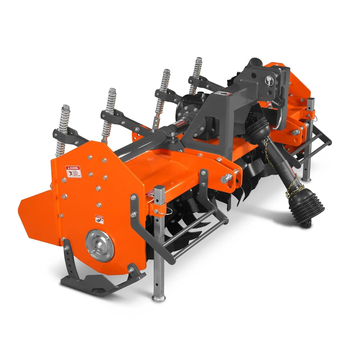80 in Heavy Duty Rotary Tiller,  3 Point Hitch Cat.2,  Gear Drive,  PTO Shaft Included with Slip Clutch,  40-80 HP,  HRT80