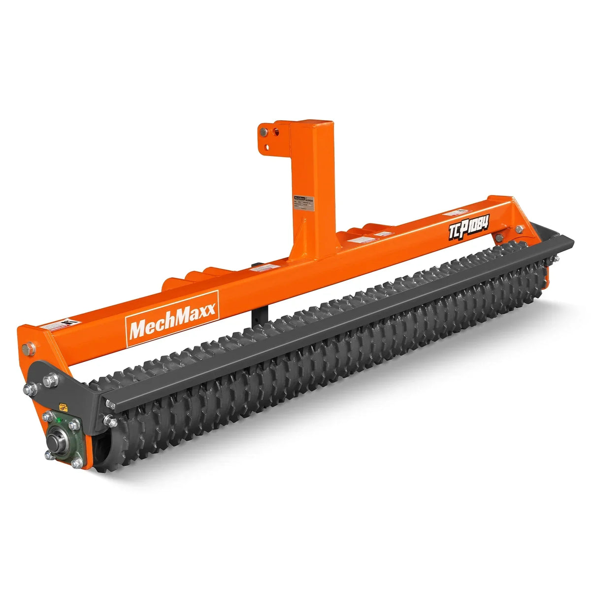 84" Cultipacker with 37 Ductile Iron Wheels,  Scraper Bar Included,  Category 1 and 2,  3 Point Hitch Tractor Attachment,  TCP1084