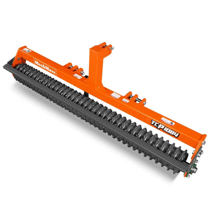 84" Cultipacker with 37 Ductile Iron Wheels,  Scraper Bar Included,  Category 1 and 2,  3 Point Hitch Tractor Attachment,  TCP1084