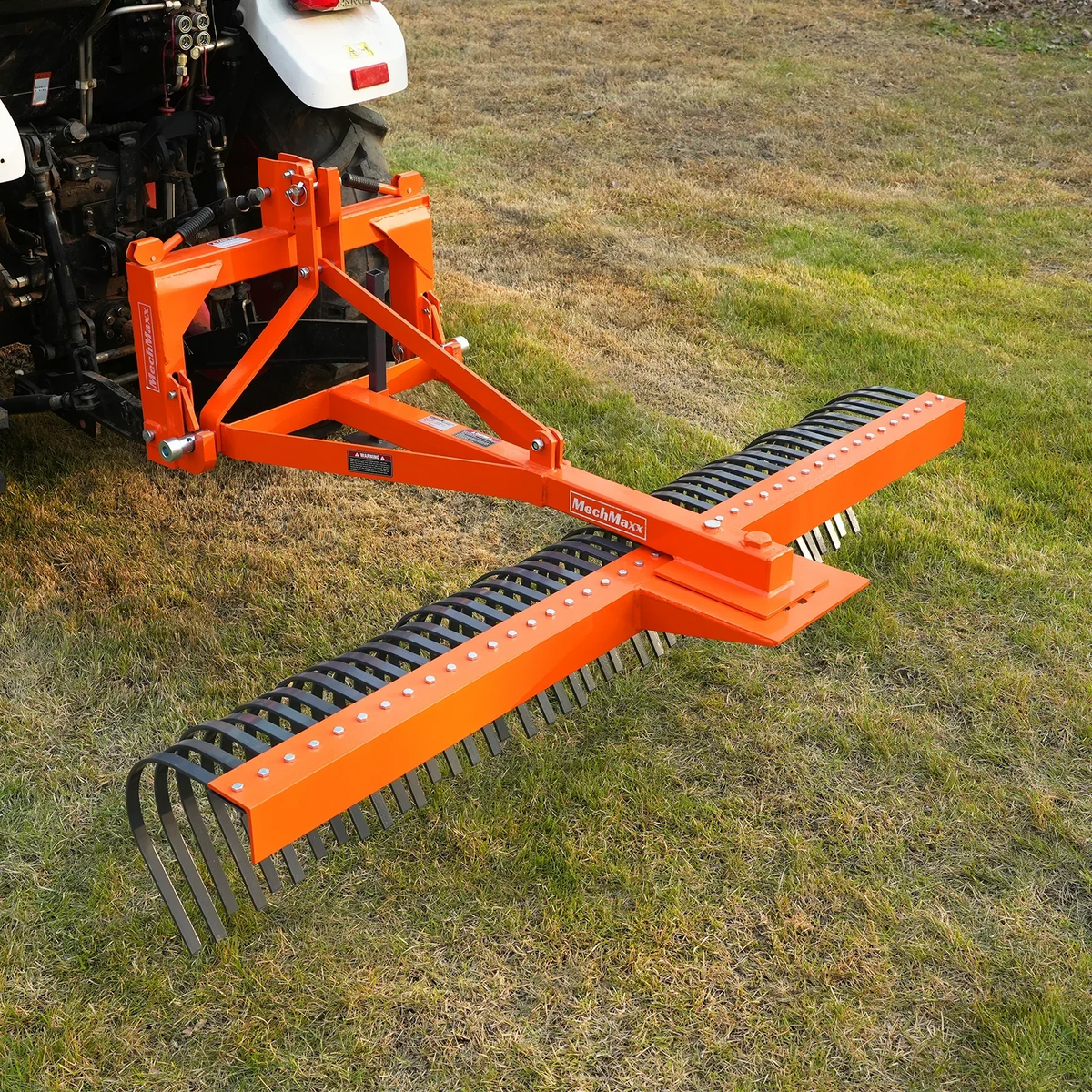 84" Landscape Rake with 42 Tines 3 Point Hitch Tractor Attachment,  LR84