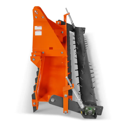 84" Heavy Duty Soil Pulverizer,  Single Spiked Roller,  29 Shanks,  Category 1 and 2,  3 Point Hitch Tractor Attachment,  TSP84
