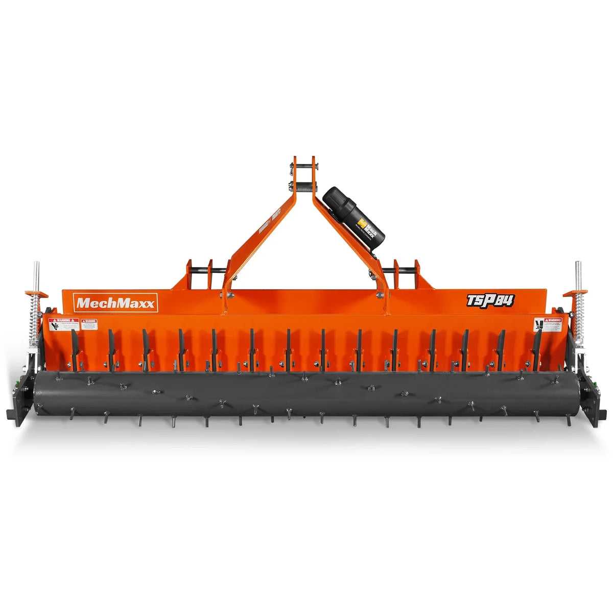 84" Heavy Duty Soil Pulverizer,  Single Spiked Roller,  29 Shanks,  Category 1 and 2,  3 Point Hitch Tractor Attachment,  TSP84