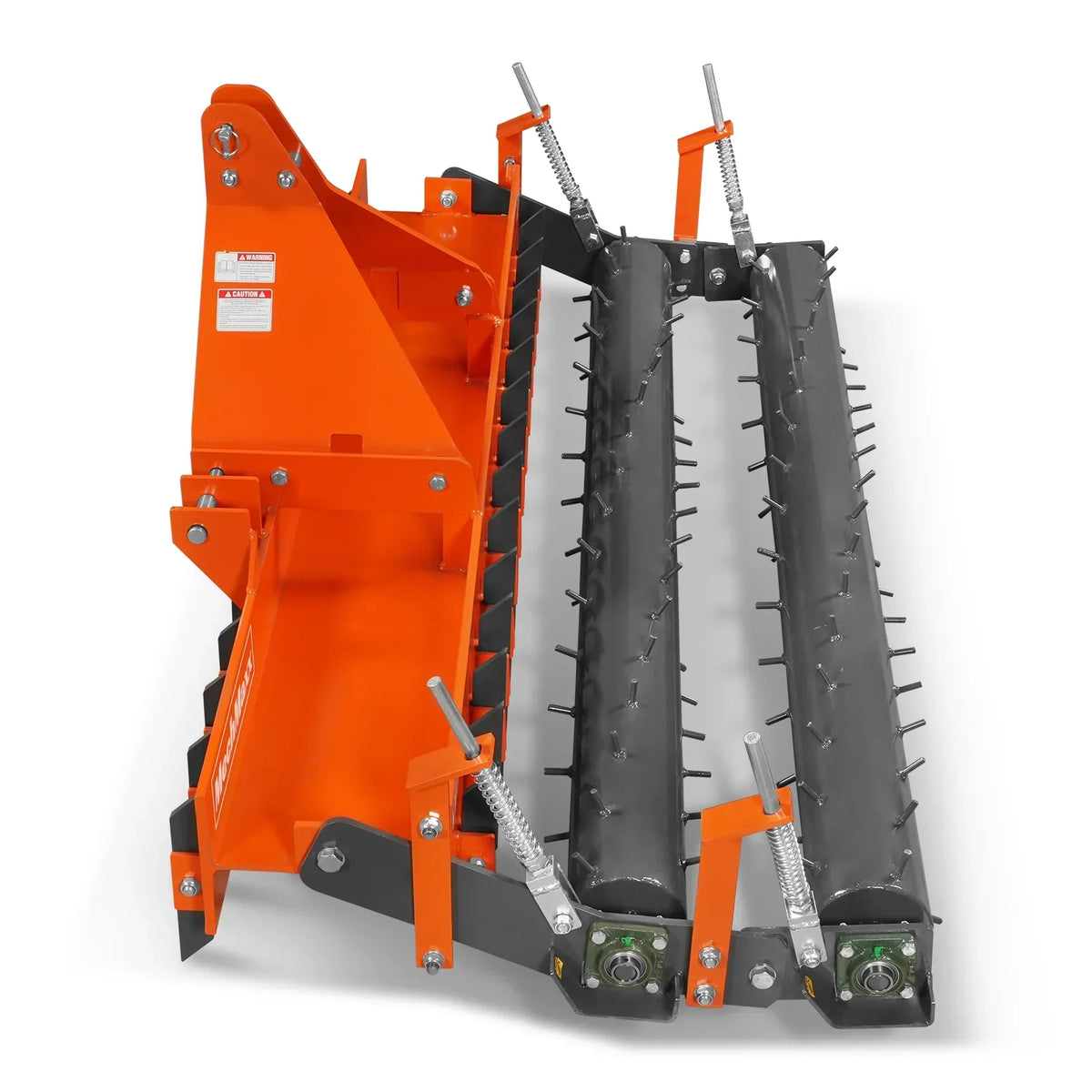 84" Heavy Duty Soil Pulverizer,  Double Spiked Roller,  29 Shanks,  Category 1 and 2,  3 Point Hitch Tractor Attachment,  TSP84D