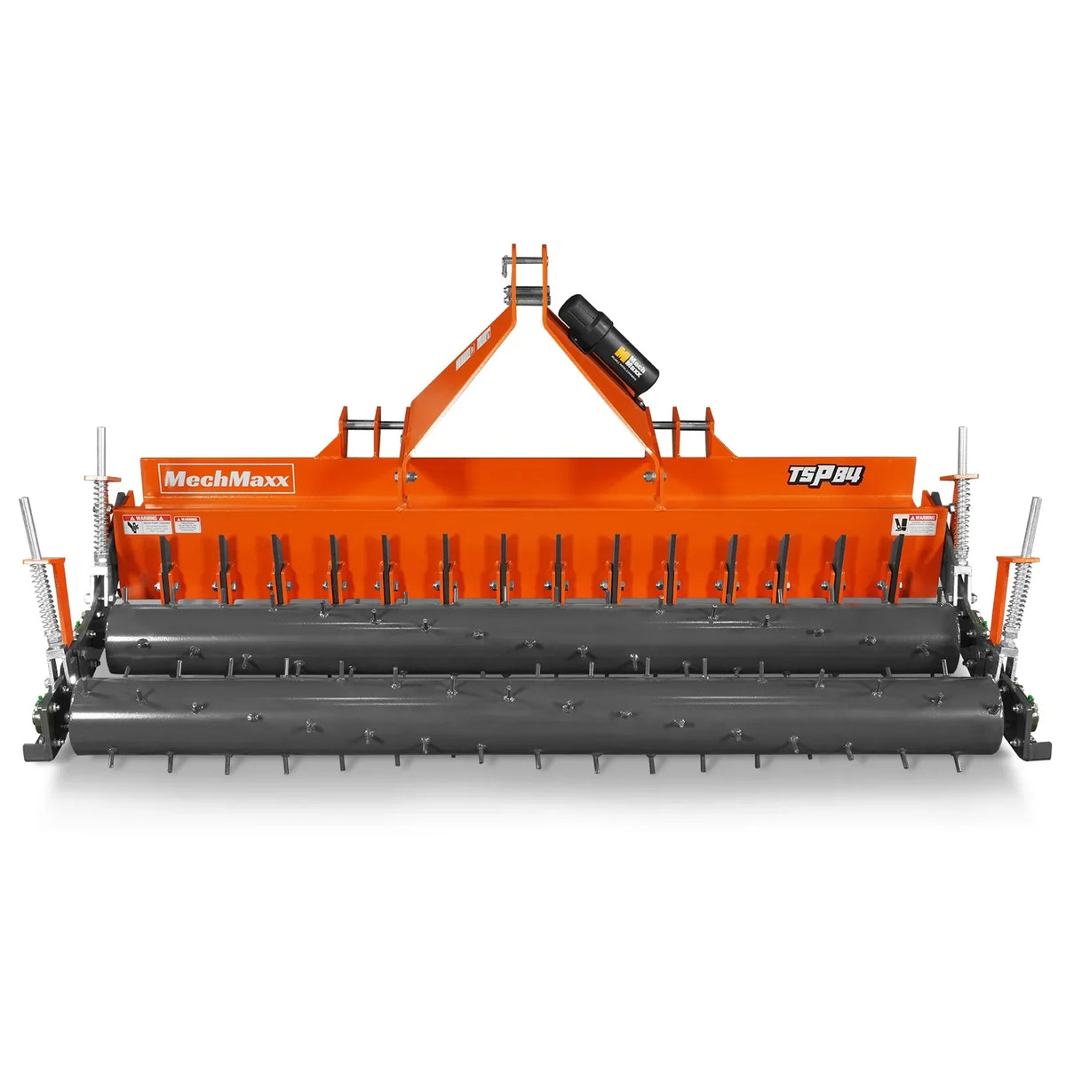 84" Heavy Duty Soil Pulverizer,  Double Spiked Roller,  29 Shanks,  Category 1 and 2,  3 Point Hitch Tractor Attachment,  TSP84D