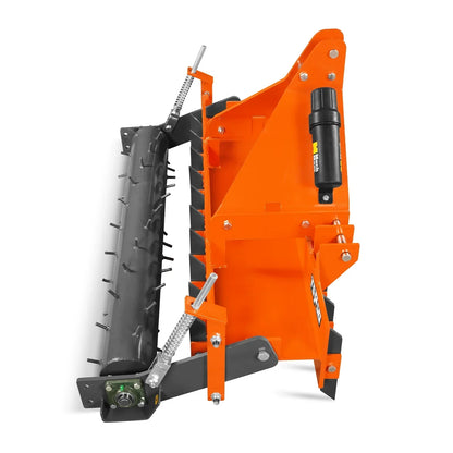 60" Heavy Duty Soil Pulverizer,  Single Spiked Roller,  21 Shanks,  Category 1 and 2,  3 Point Hitch Tractor Attachment,  TSP60