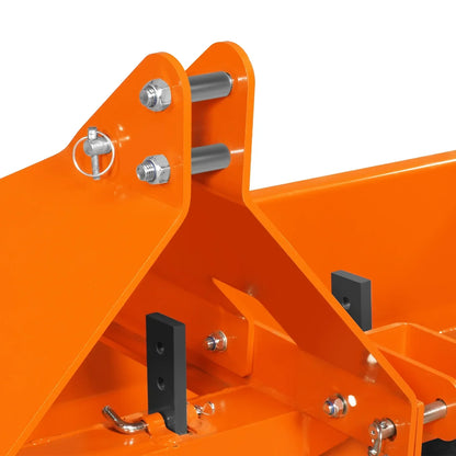 96" Box Blade Scraper with 8 Shanks 3 Point Hitch Tractor Attachment,  BB96