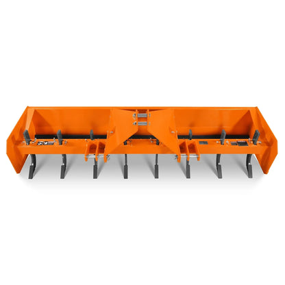 96" Box Blade Scraper with 8 Shanks 3 Point Hitch Tractor Attachment,  BB96