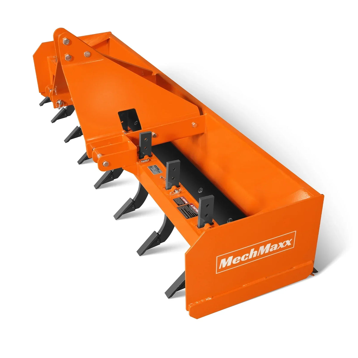 96" Box Blade Scraper with 8 Shanks 3 Point Hitch Tractor Attachment,  BB96