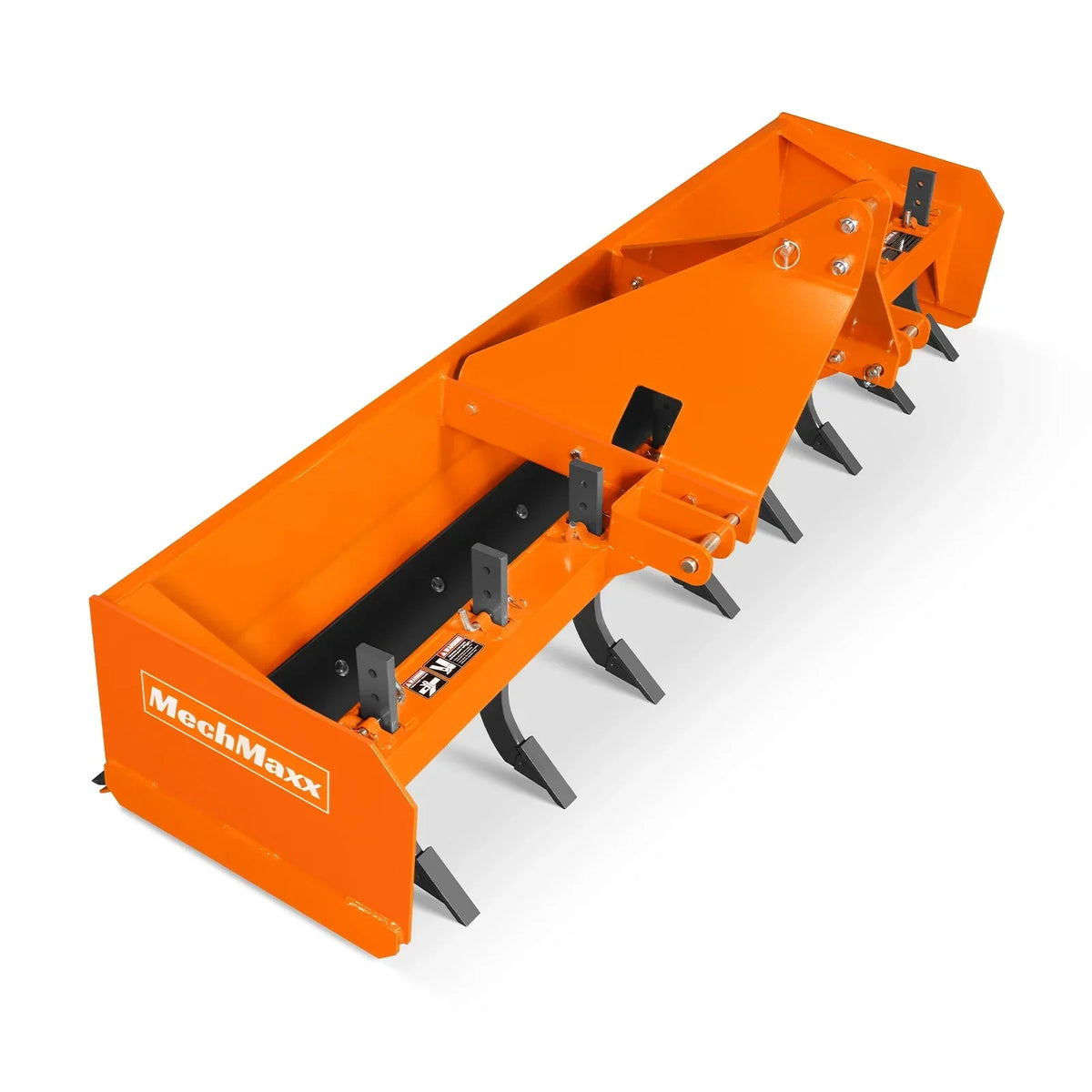 96" Box Blade Scraper with 8 Shanks 3 Point Hitch Tractor Attachment,  BB96