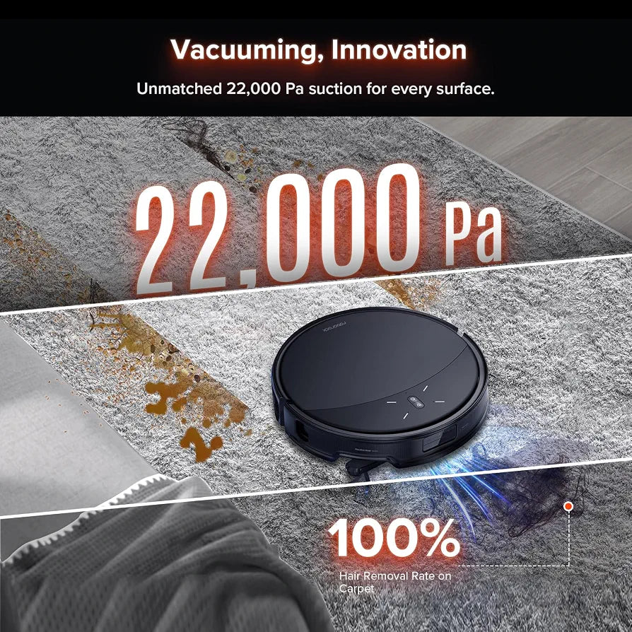 roborock Saros 10R Robot Vacuum and Mop, 22000Pa, Edge Cleaning