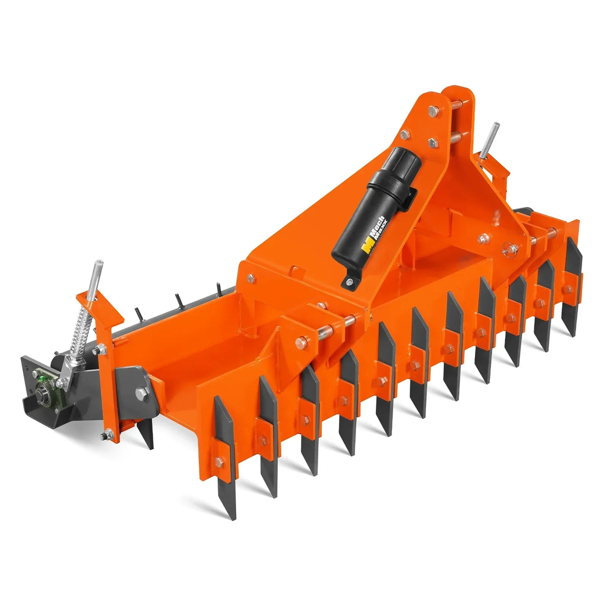 60" Heavy Duty Soil Pulverizer,  Single Spiked Roller,  21 Shanks,  Category 1 and 2,  3 Point Hitch Tractor Attachment,  TSP60