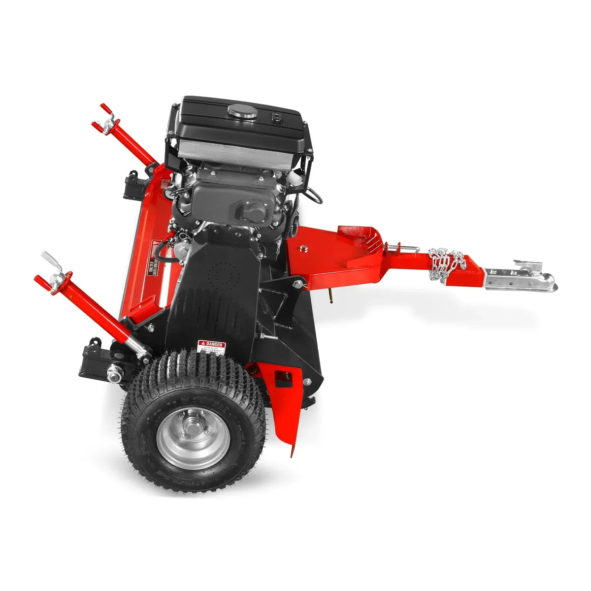 MechMaxx 55" Tow-Behind ATV Offset Flail Mower, 23HP 679cc E-start Gas Engine Powered; Adjustable Mowing Height, ATV140