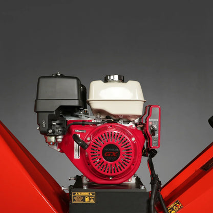 6 inch HONDA E-Start Gasoline Engine Powered 4 - Wheel Drum Wood Chipper with Taillight ,  B150