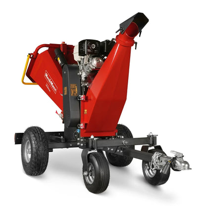 6 inch HONDA E-Start Gasoline Engine Powered 4 - Wheel Drum Wood Chipper with Taillight ,  B150