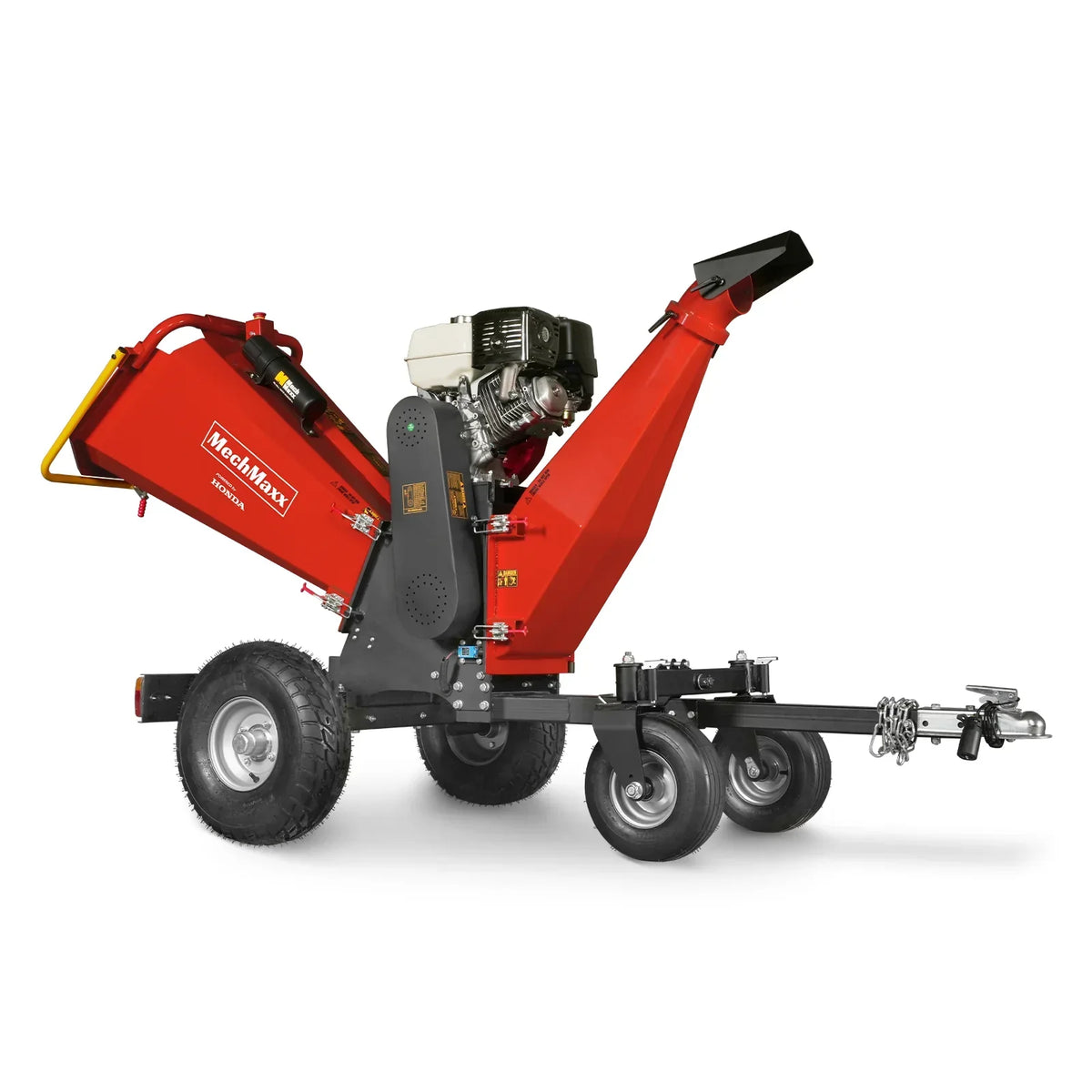 6 inch HONDA E-Start Gasoline Engine Powered 4 - Wheel Drum Wood Chipper with Taillight ,  B150